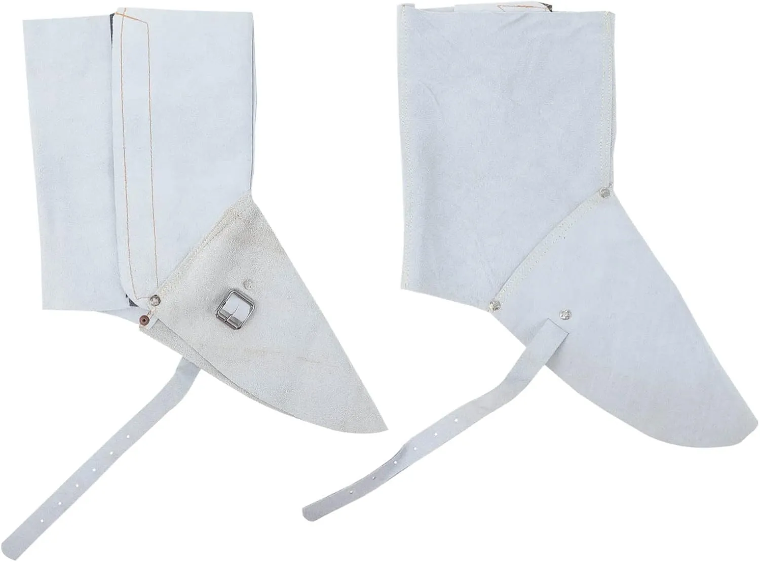1 Pair Electric Welding Leg Guards Fireproof Welding Foot Guard Sleeves Heat Abrasion Resistance