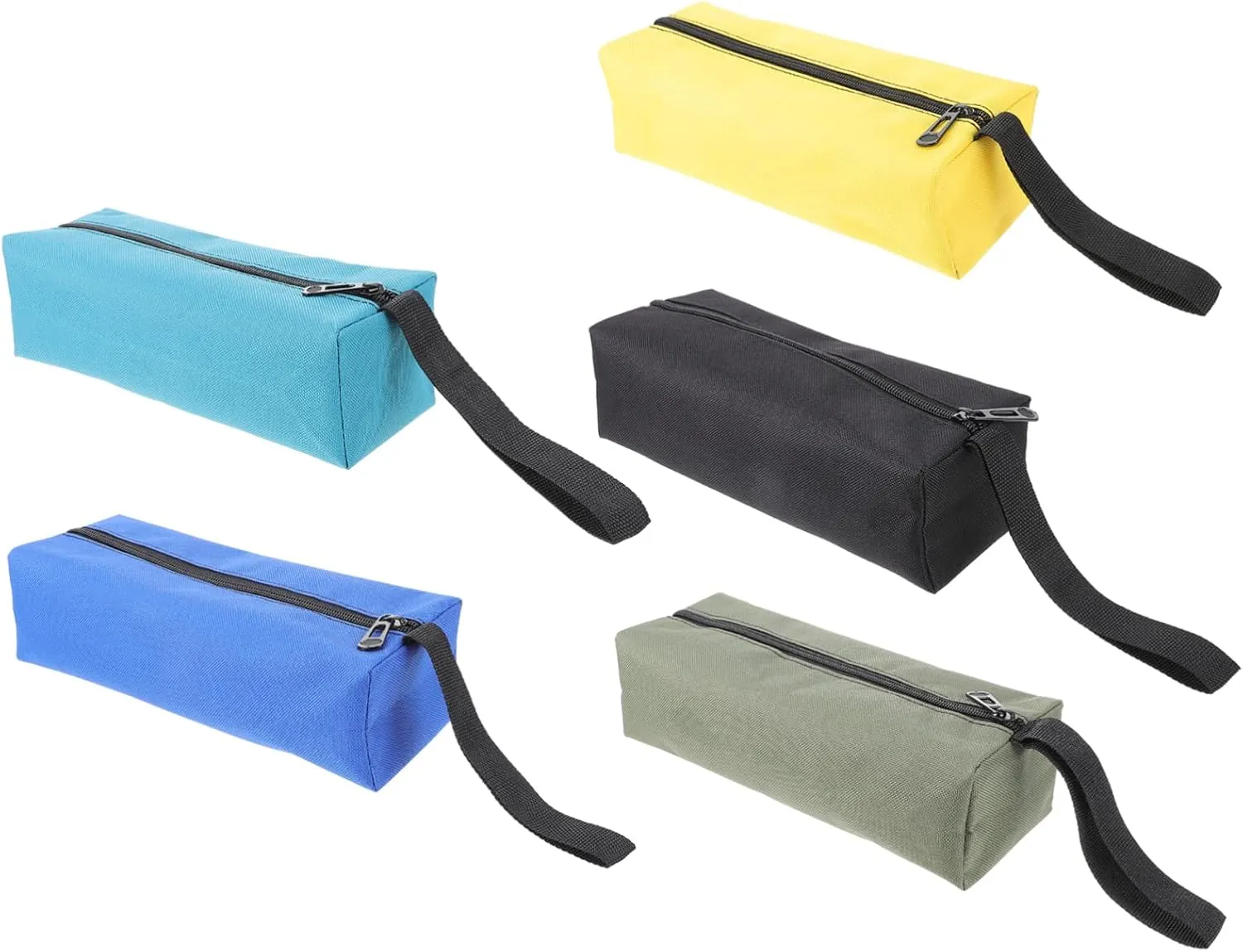 5pcs Bag Storage Bags Electrician Organizer Waterproof Zipper Pouches Tools Small Tool Case Zipper Utility Tool Bag Tool Pouch 600d Oxford Cloth