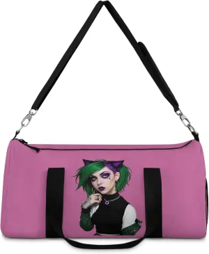 Agent of Chaos Punk Duffel Bag | Bold Gothic Streetwear Design | Durable and Lightweight