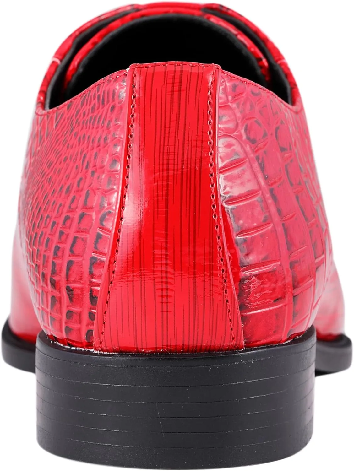 Amali Harvey Fashion Mens Dress Exotic Shoes Croco Lace up Oxford Formal Shoe for Men