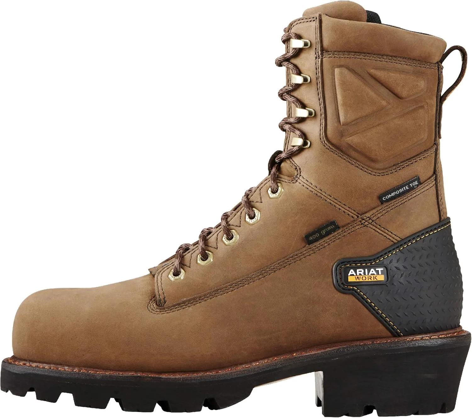 Ariat Men's Powerline 8" Waterproof 400g Composite Toe Work Boot