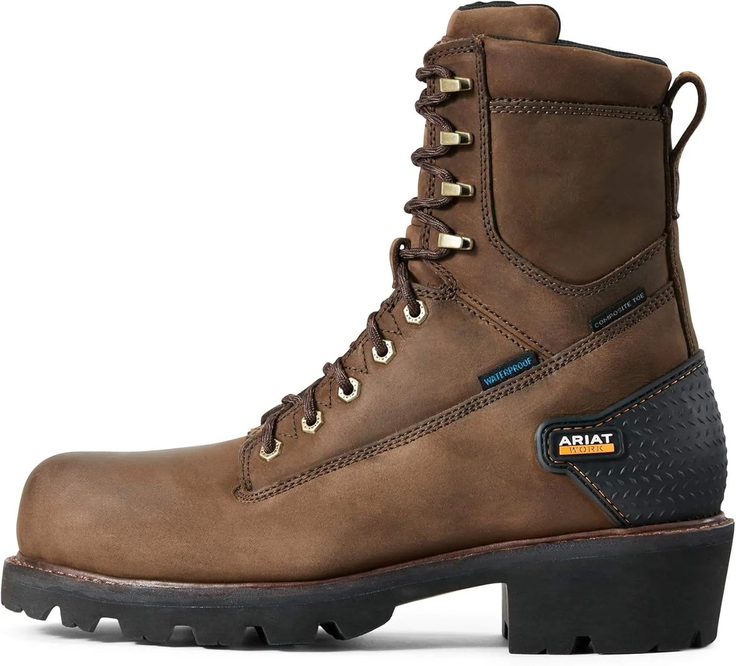 Ariat Men's Powerline 8" Waterproof Composite Toe Work Boot