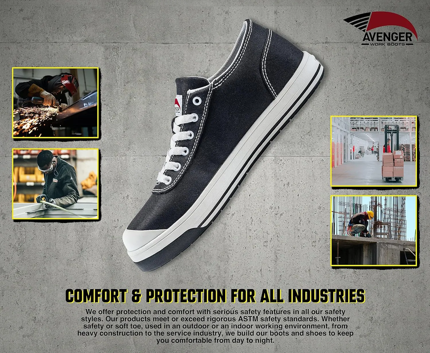 Avenger Work Boots Men's Low Top Industrial Shoe