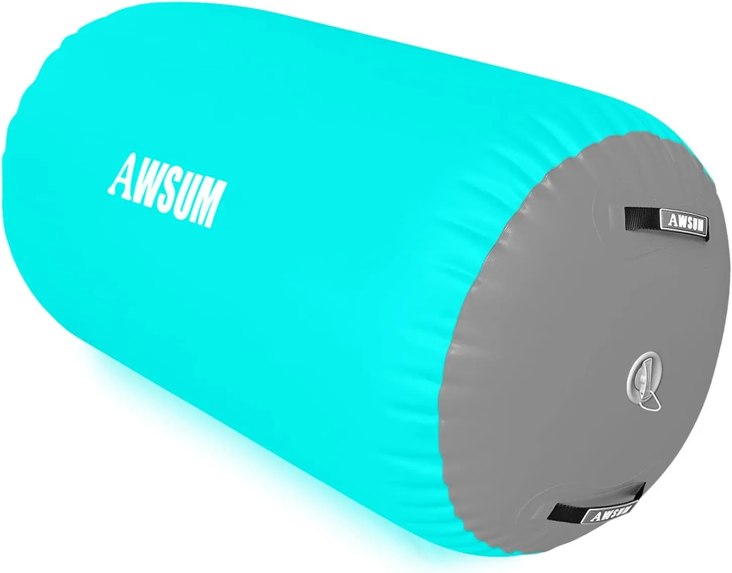 AWSUM Air Roller Gymnastics Barrel Inflatable Tumbling Mat Back Handspring Trainer for Octagon Mat Gym Home Gymnastics Equipment，No Electric Pump