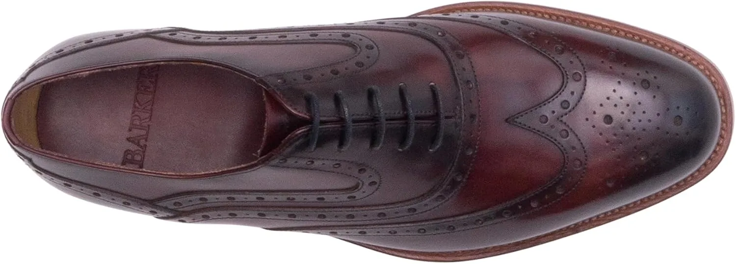 BARKER Liffey Men's Handmade Leather Brogue Oxford Dress Shoes - Timeless Elegance & Superior Craftsmanship for Formal & Business Wear
