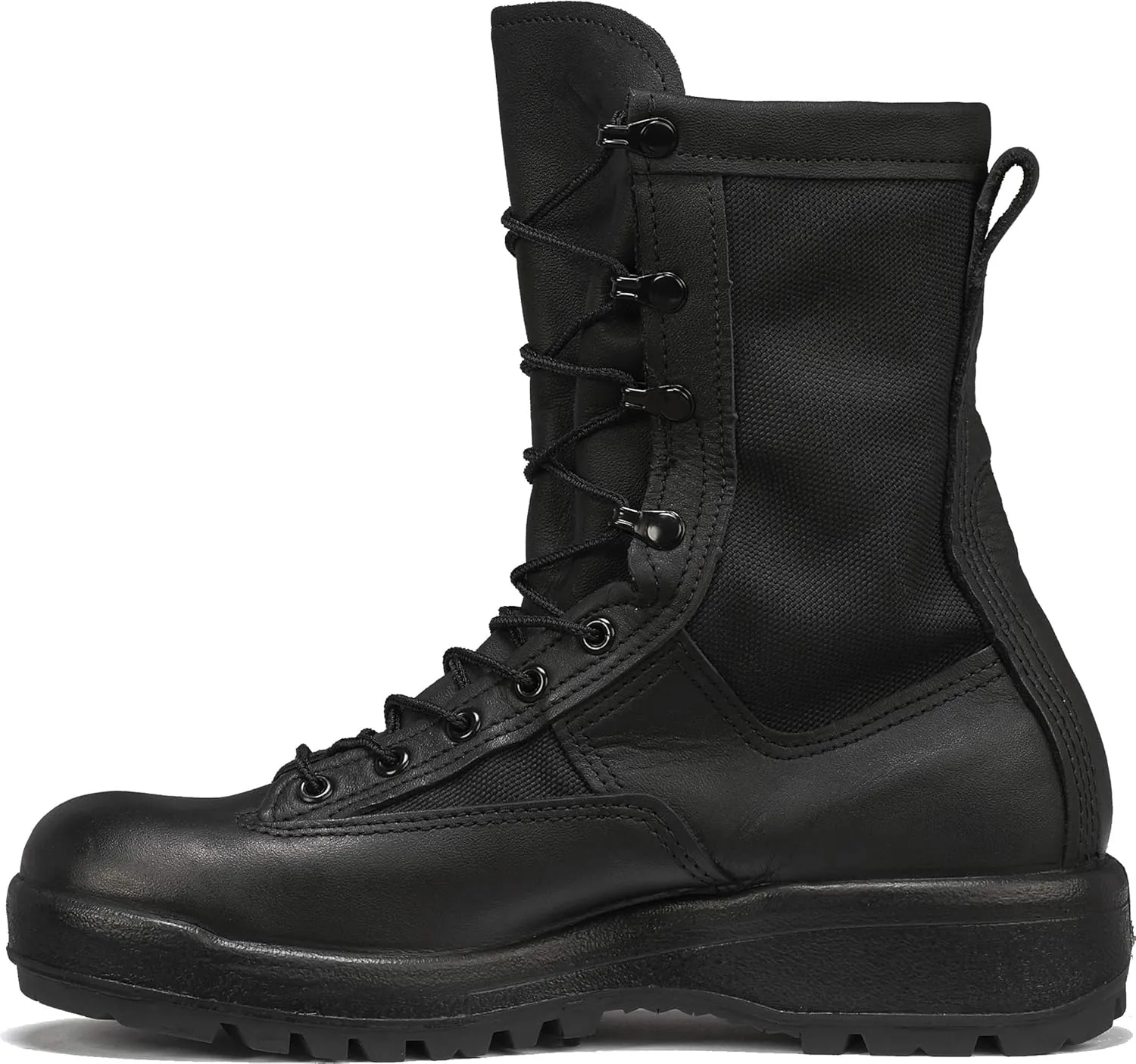 Belleville 700 8 Inch Waterproof Duty Black Tactical Boots for Men - Polishable Leather and Nylon with Oil-Resistant Gore-Tex Lining for Police, EMS, and Security Personnel