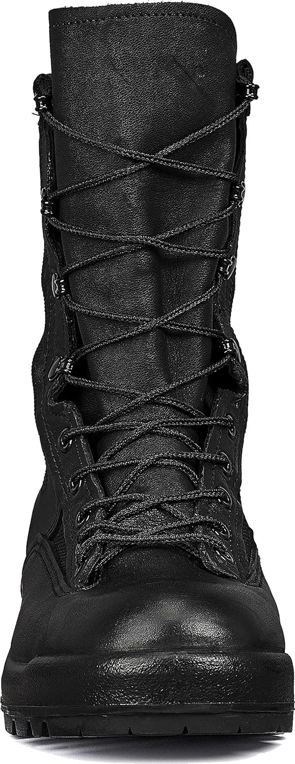 Belleville 700 8 Inch Waterproof Duty Black Tactical Boots for Men - Polishable Leather and Nylon with Oil-Resistant Gore-Tex Lining for Police, EMS, and Security Personnel