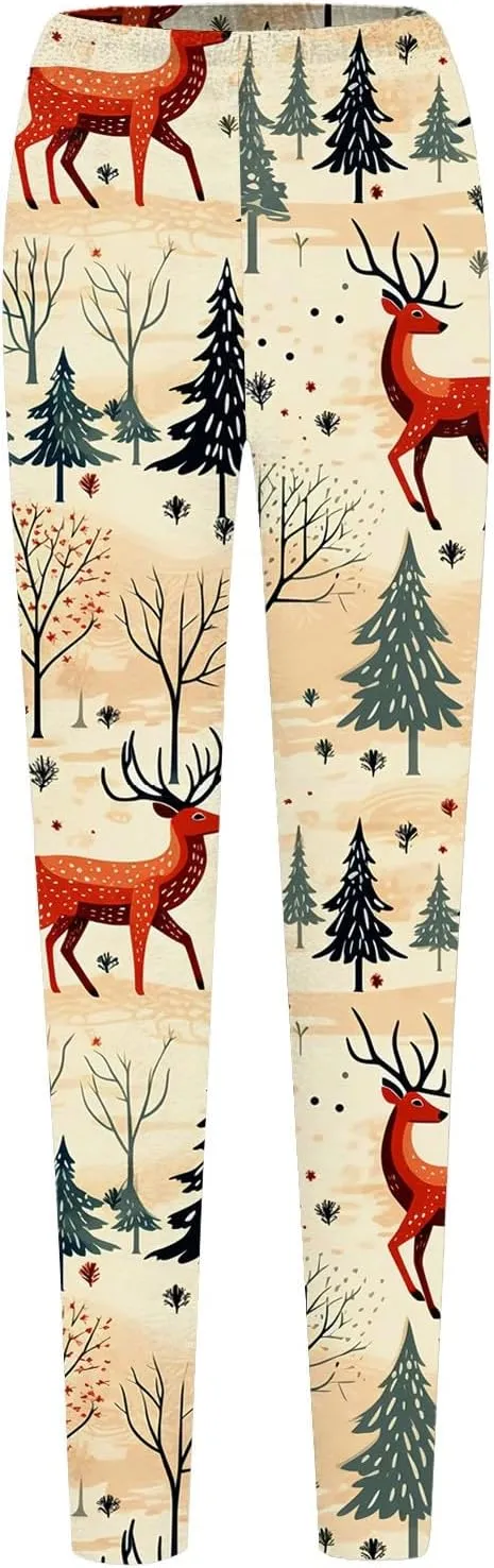 Black Leggings Women Leggings Artistic Splash Printed Soft Stretchy Pants Winter Pants for Women Lined Thermal High