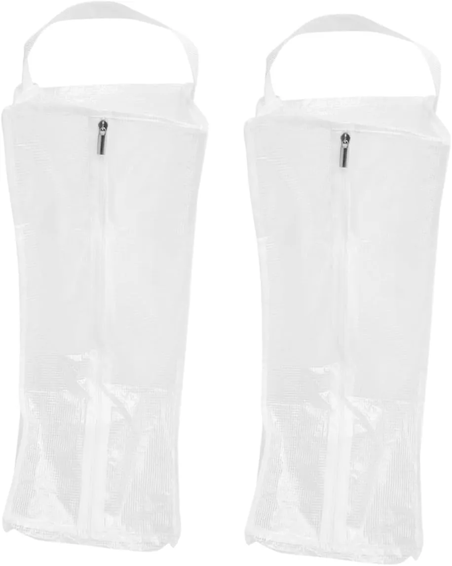 Boot Organizer Protector Bag 2 Pcs Tall and Short Boots Carry Bag Waterproof Shoe Storage Box for Travel Daily Use