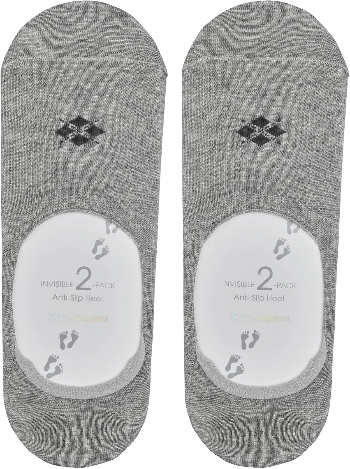 Burlington Men's Everyday 2-pack M in Cotton No-show Plain 2 PairsLiner Socks