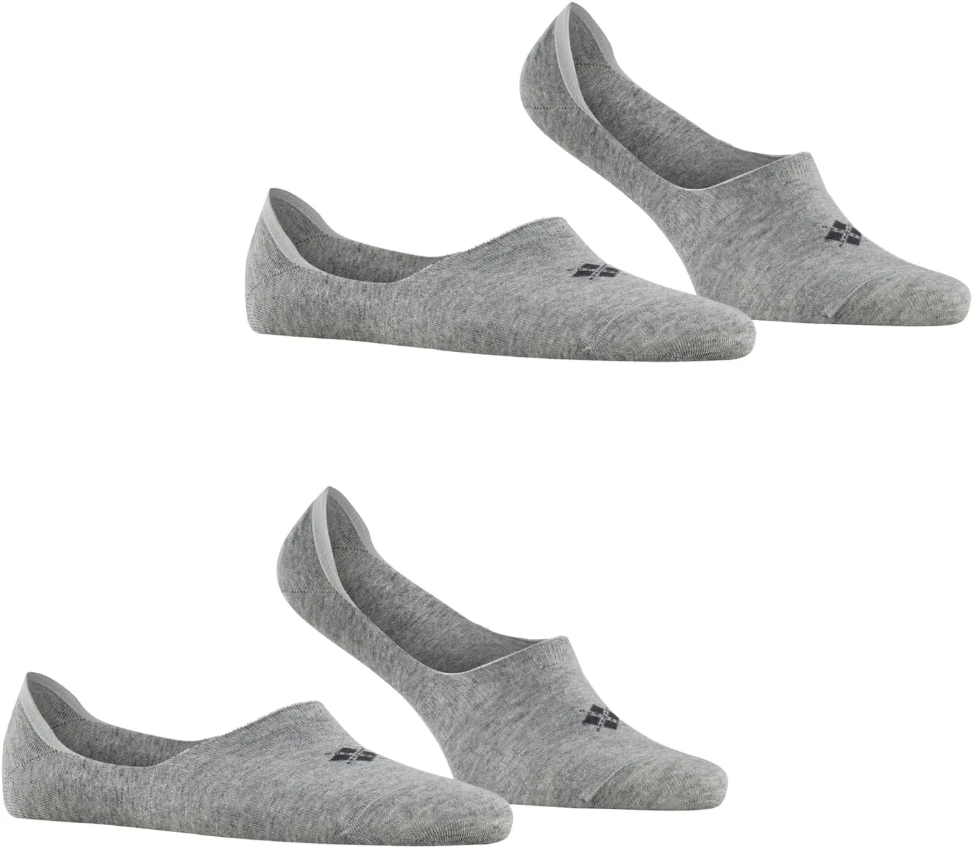 Burlington Men's Everyday 2-pack M in Cotton No-show Plain 2 PairsLiner Socks