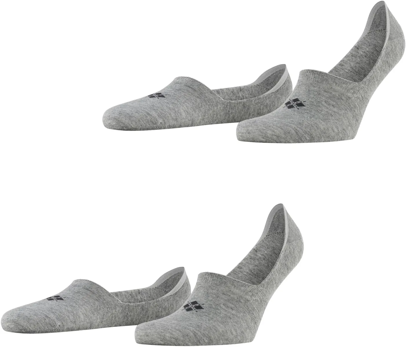 Burlington Men's Everyday 2-pack M in Cotton No-show Plain 2 PairsLiner Socks