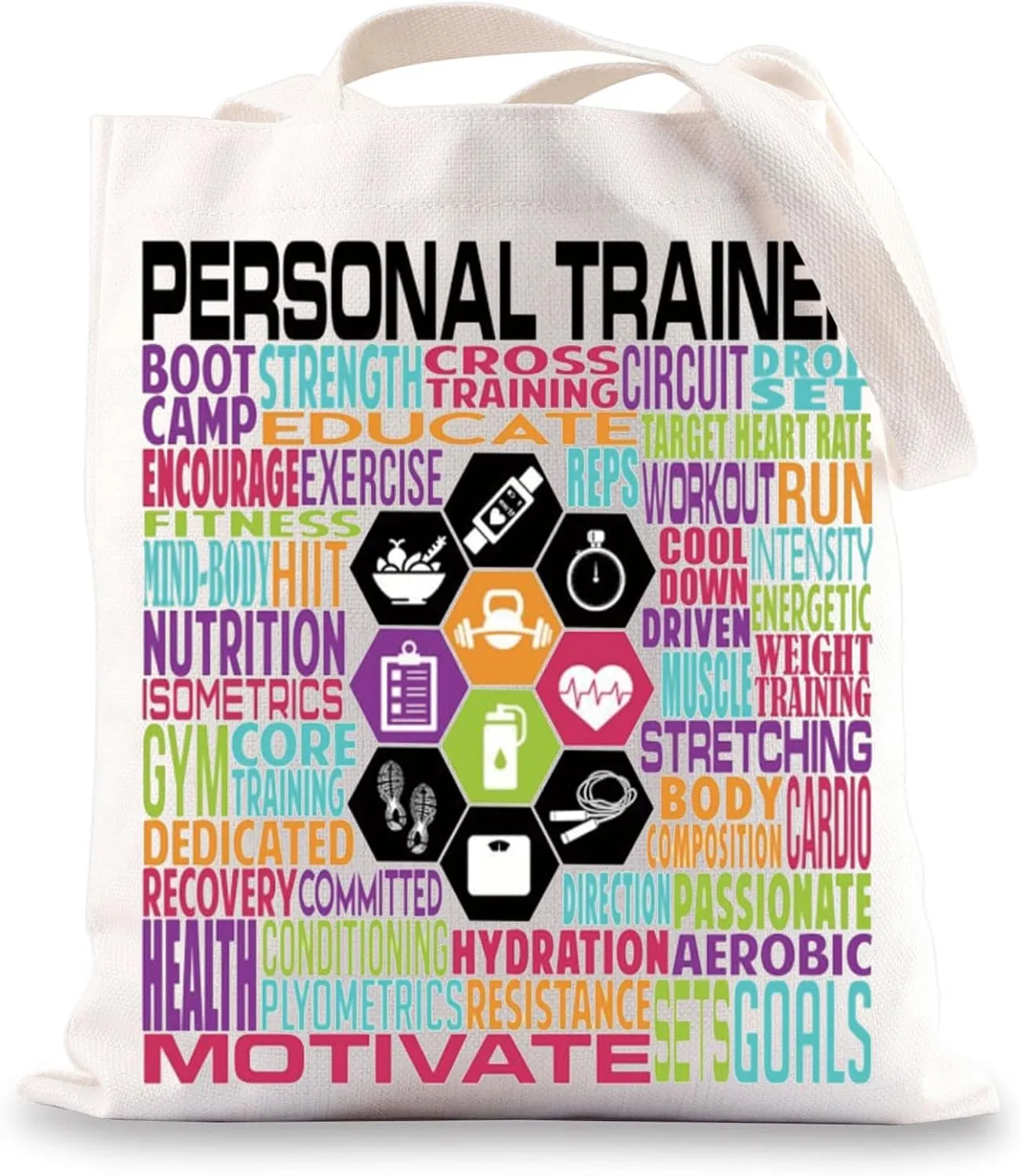 BWWKTOP Personal Trainer Tote Bag - Fitness Instructor Shoulder Bag Gifts