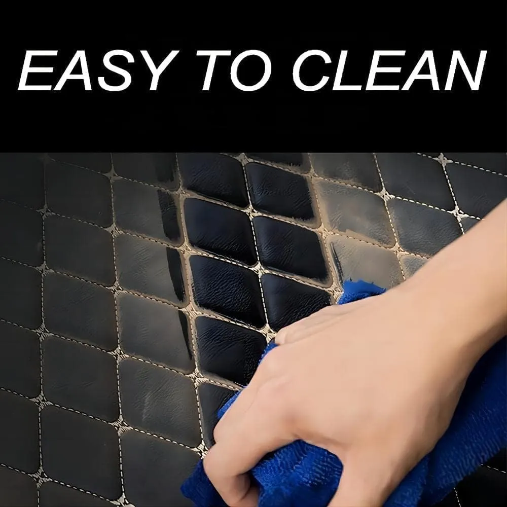 Car Leather Boot Mats for Mitsubishi Mirage 2012-2022, All-Weather Boot Liner Waterproof Non-Slip Cargo Carpet Protective Mat,F