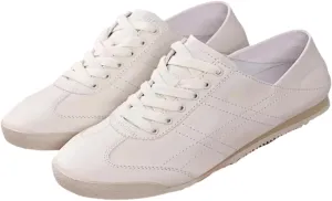 Classic Lace-up White Sneakers for Women Soft-Soled and Soft-surfaced Genuine Leather Flats Shoes Sporty Light Activities Casual Wear Office Work