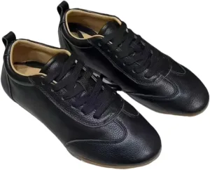 Classic Lace-up White Sneakers for Women Soft-Soled and Soft-surfaced Genuine Leather Flats Shoes Sporty Light Activities Casual Wear Office Work