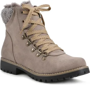 CLIFFS BY WHITE MOUNTAIN Women's Shoes Prized Lugged Lace-Up Ankle Bootie