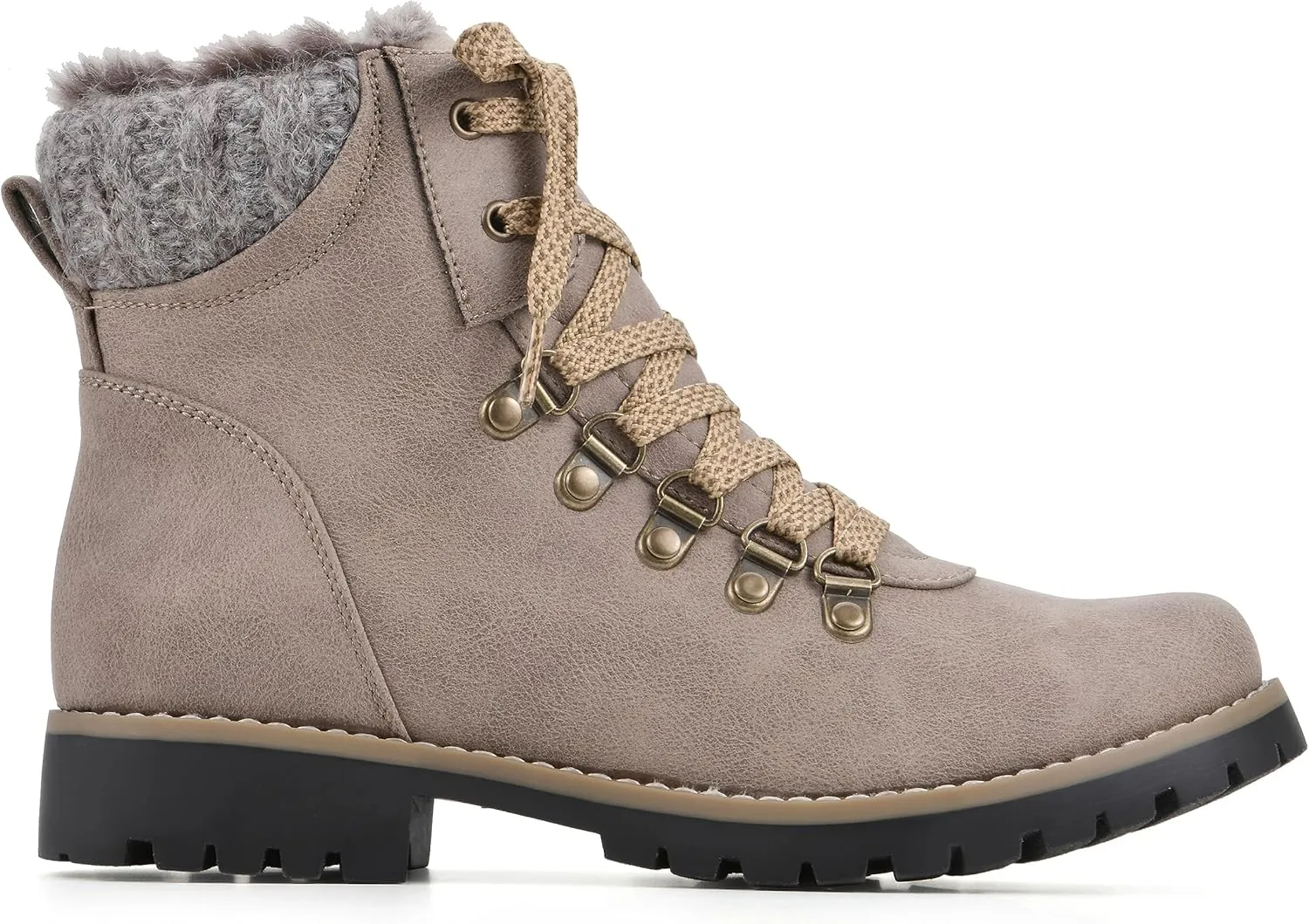 CLIFFS BY WHITE MOUNTAIN Women's Shoes Prized Lugged Lace-Up Ankle Bootie