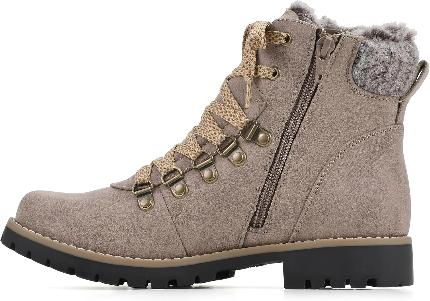 CLIFFS BY WHITE MOUNTAIN Women's Shoes Prized Lugged Lace-Up Ankle Bootie