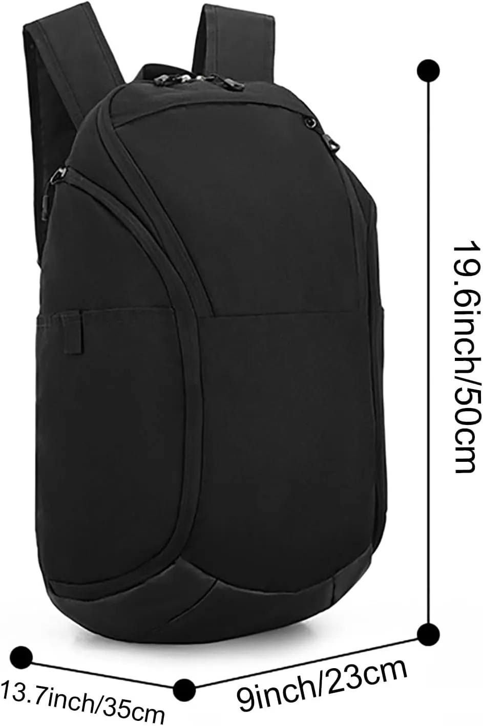 Custom Basketball Backpack for Mens,Personalized Sports Bag with Ball Compartment, Durable Waterproof Gym Backpack, Travel, and Outdoor Activities (Orange)