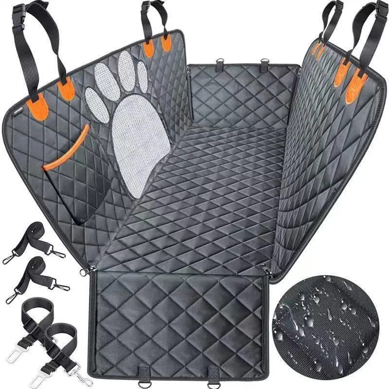 Dog Car Seat Cover for Mazda Biante, Car Dog Seat Cover for Back Seat Waterproof Dog Seat Cover with Side Flaps Scratchproof Car Seat Protector for Dogs Accessories,B