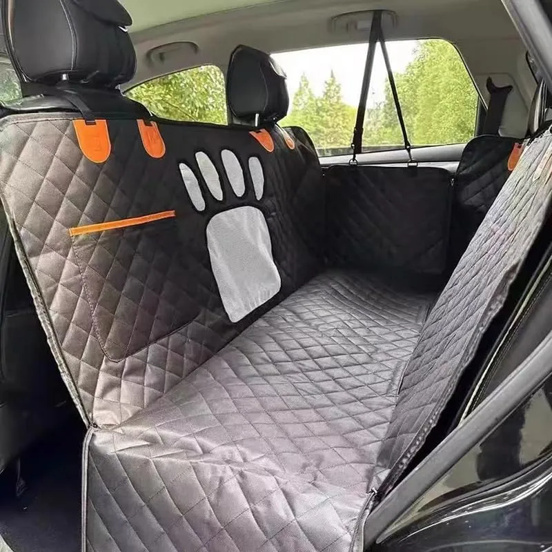 Dog Car Seat Cover for Mazda Biante, Car Dog Seat Cover for Back Seat Waterproof Dog Seat Cover with Side Flaps Scratchproof Car Seat Protector for Dogs Accessories,B