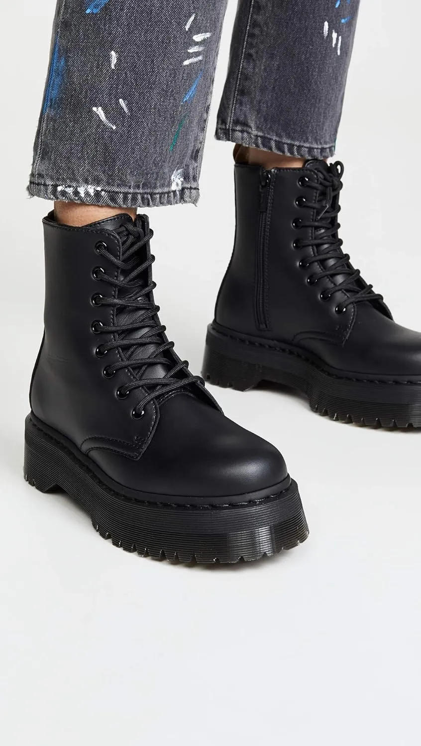 Dr. Martens, Vegan Jadon II 8-Eye Synthetic Platform Boot for Men and Women