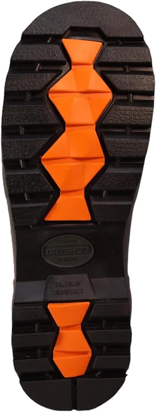 Dryshod Nanotoe Protective Gusset Safety Toe Work Boot - WIXIT Lining Brown/Orange
