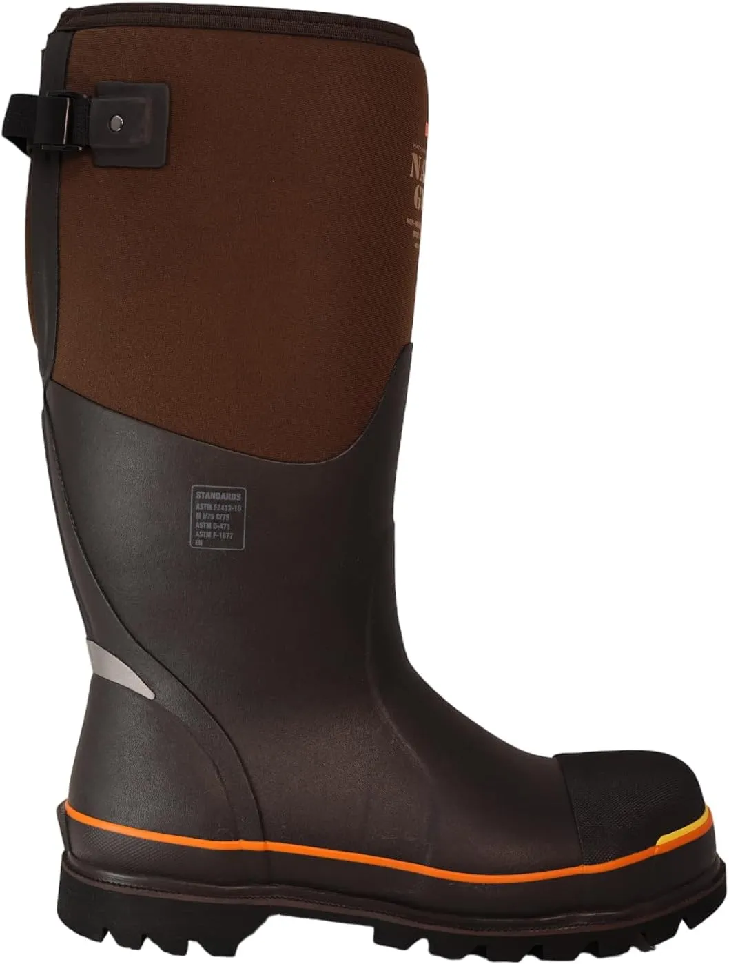 Dryshod Nanotoe Protective Gusset Safety Toe Work Boot - WIXIT Lining Brown/Orange