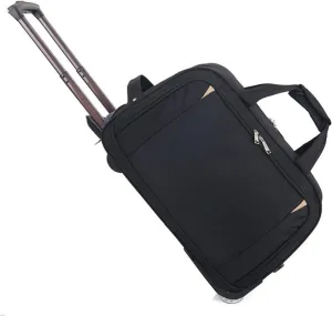 Durable Rolling Luggage， Large Capacity, Waterproof Lightweight Traveling Oxford Suitcase ，for Men Women, For Travel Camping Storage(Black,Small)