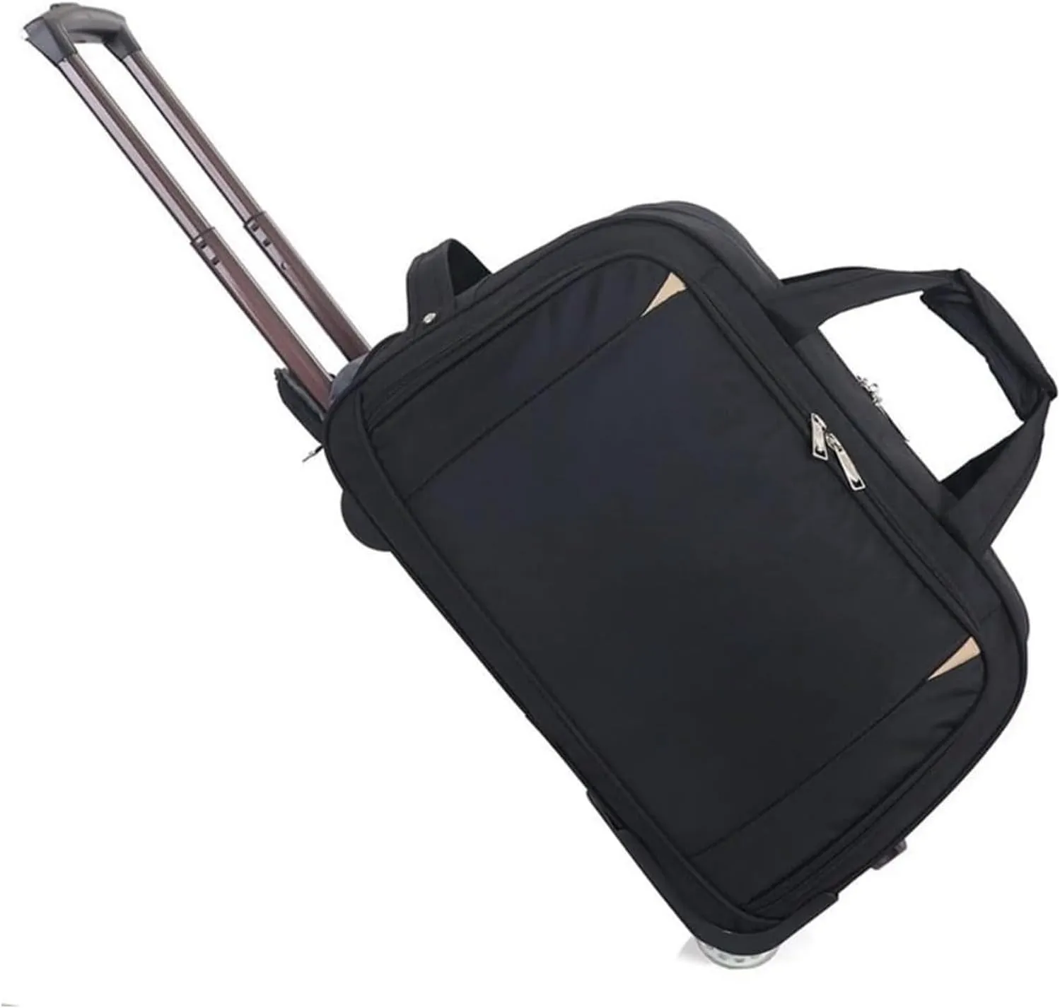 Durable Rolling Luggage， Large Capacity, Waterproof Lightweight Traveling Oxford Suitcase ，for Men Women, For Travel Camping Storage(Black,Small)