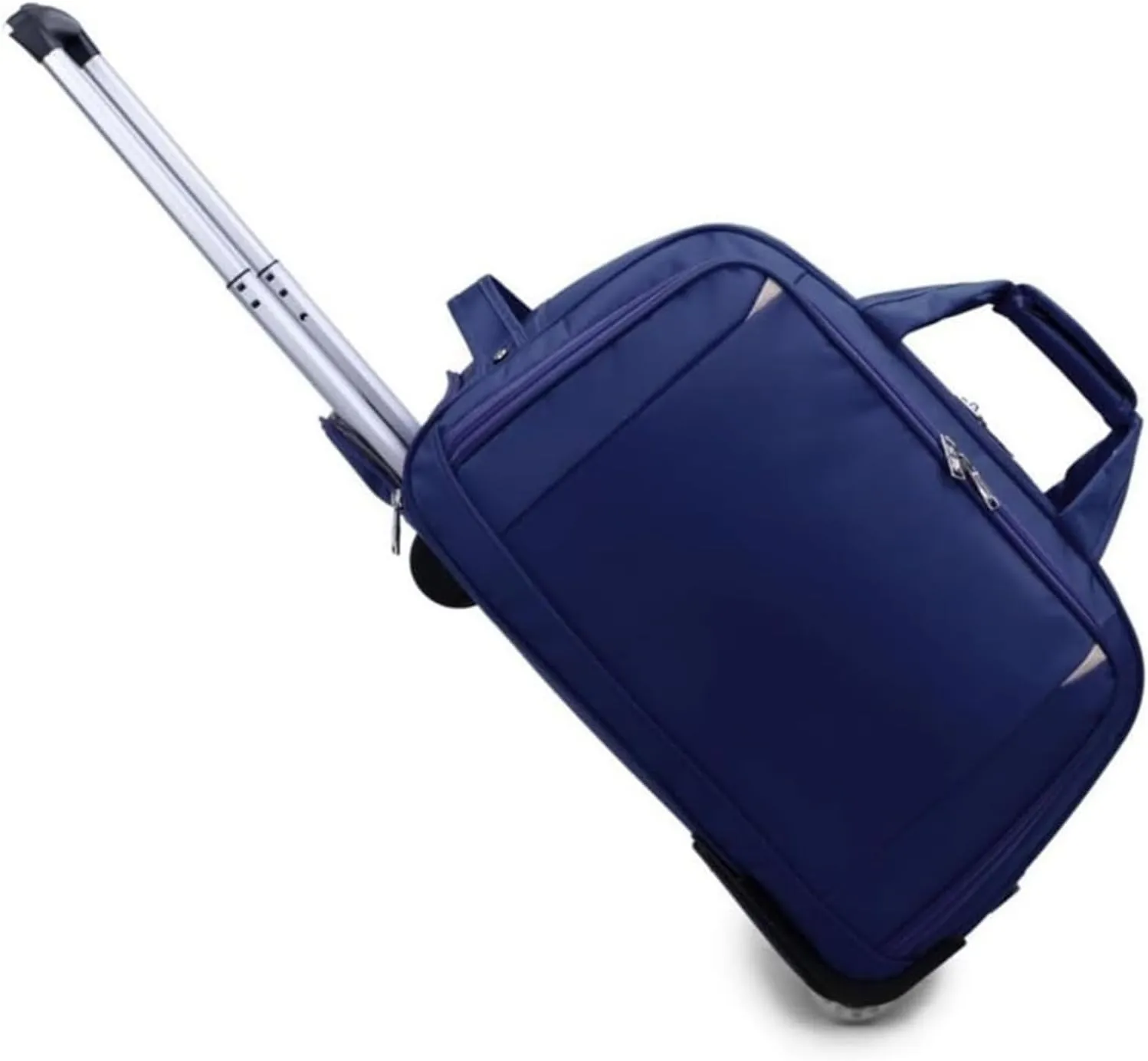 Durable Rolling Luggage， Large Capacity, Waterproof Lightweight Traveling Oxford Suitcase ，for Men Women, For Travel Camping Storage(Blue,Small)