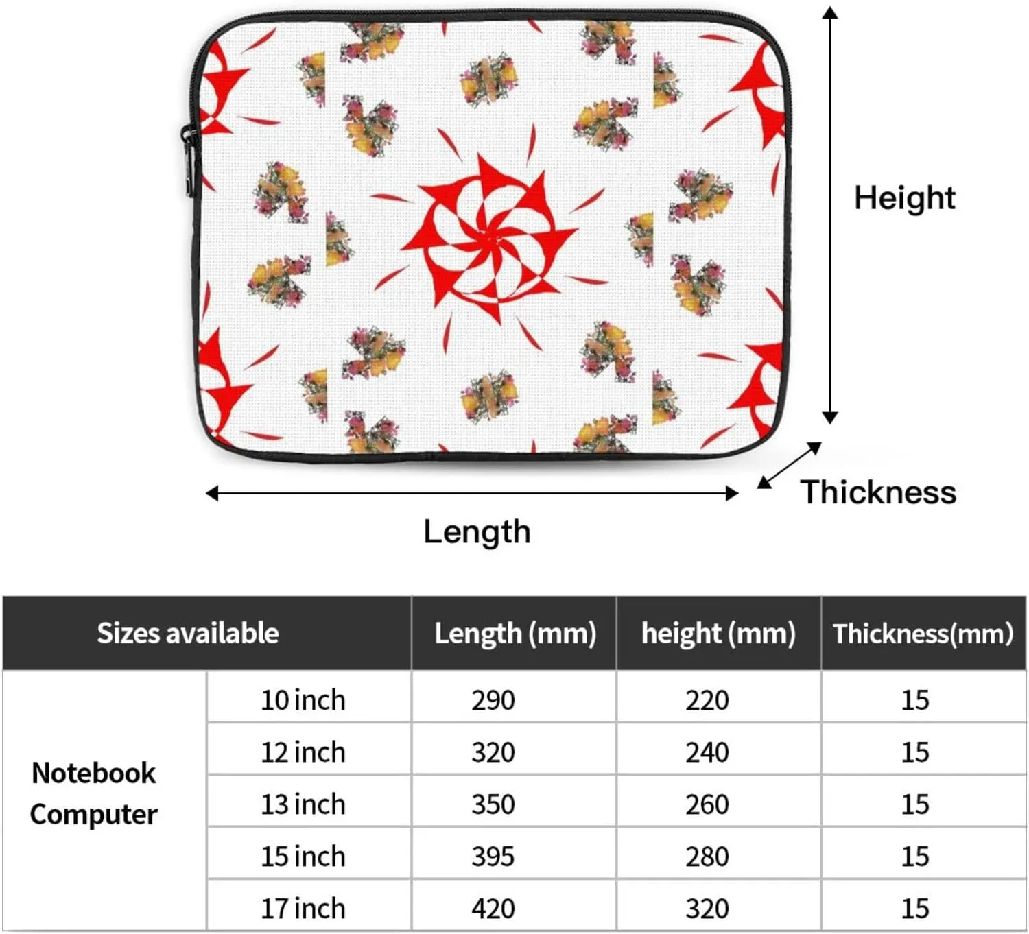 Eight-Way Rotation Laptop Bag Durable Computer Carrying Case for Most Laptops and Ipads Shock Resistant Slim Sleeve 17 Inch