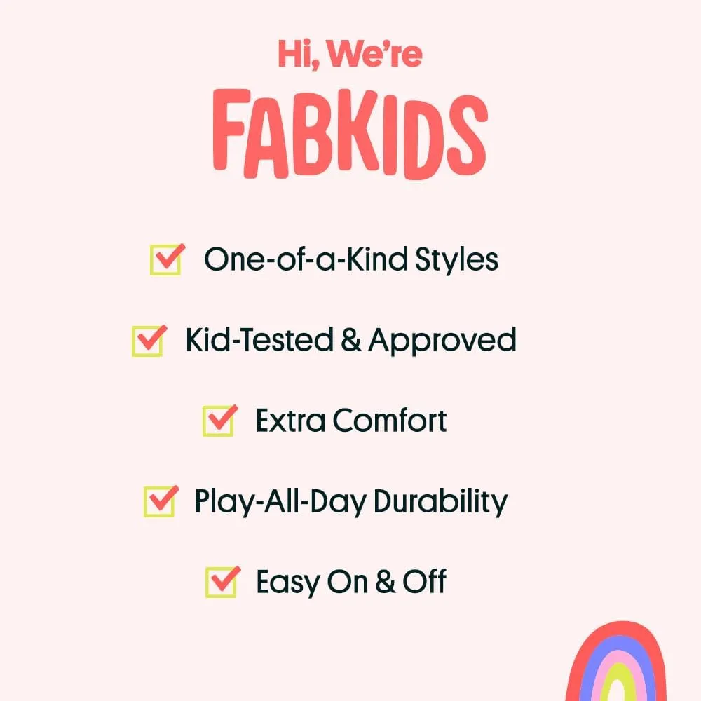 FabKids Girls Ankle Boots Short Booties Side Zipper Riding Boot Low Heels Dress Boot Shoes for Kids