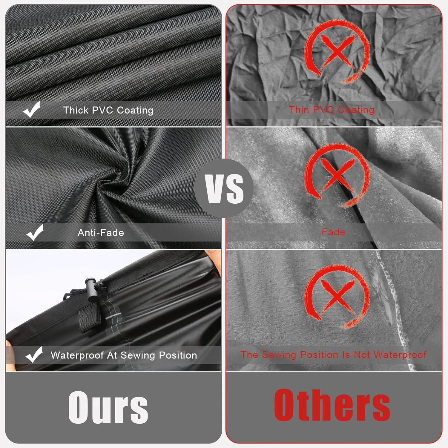 Firepit Covers Round for 36/38/40/48/50 inch Waterproof 600D Heavy Duty Outdoor Patio Fire Pit Cover Black with Drawstring Closure Dustproof