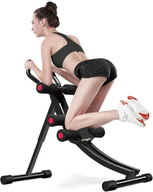 Foldable Core Abdominal Trainers AB Workout Machine Home Gym Strength Training Ab Cruncher Foldable Fitness Equipment for Body Shape Waist Trainer