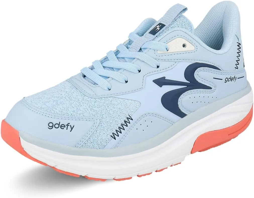 G-DEFY Energiya Women’s Cross Trainer Shoe | Heel Support | VersoShock Technology for Pain Associated with Prolonged Standing or Walking | Arch Support | Diabetic Shoes | Wide Shoes | Free Orthotic