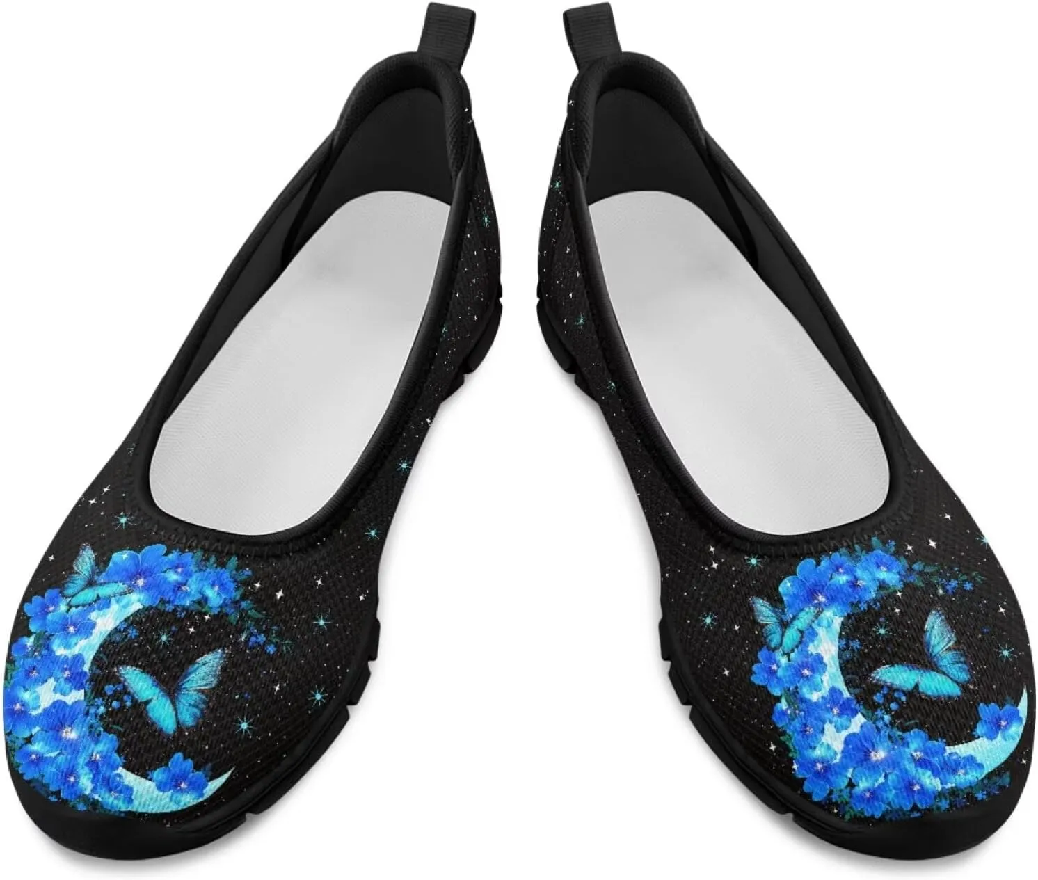 Galaxy Mesh Sneakers Fashion Womens Low Cut Sneaker Comfortable Ladies Flats Dress Clothes Shoe Loafer Lightweight Athletic Sneaker