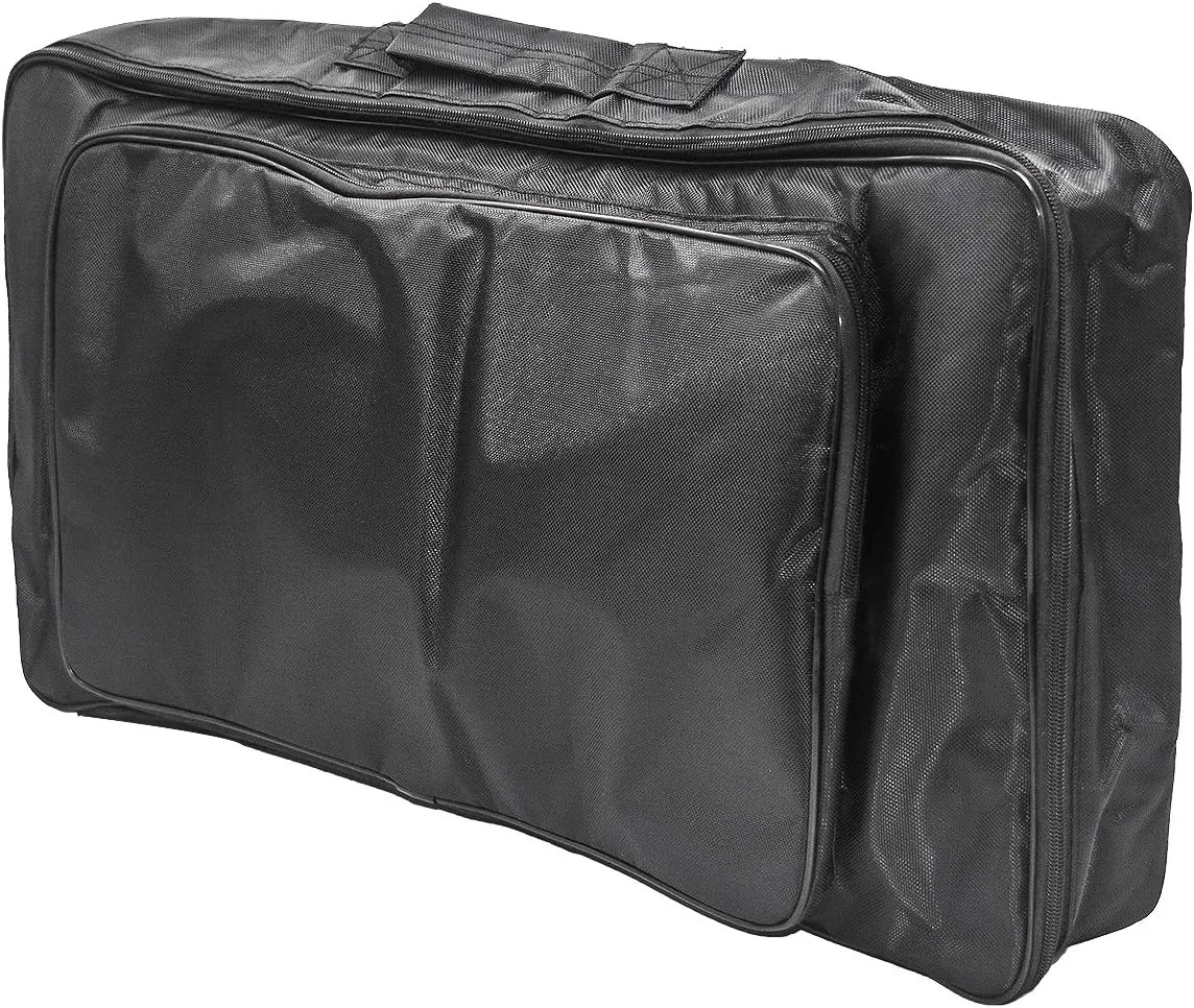Geesatis Black Guitar Effect Pedal Board Bag Portable Carry String Instrument Replacement Parts, 24" X 13" X 4"