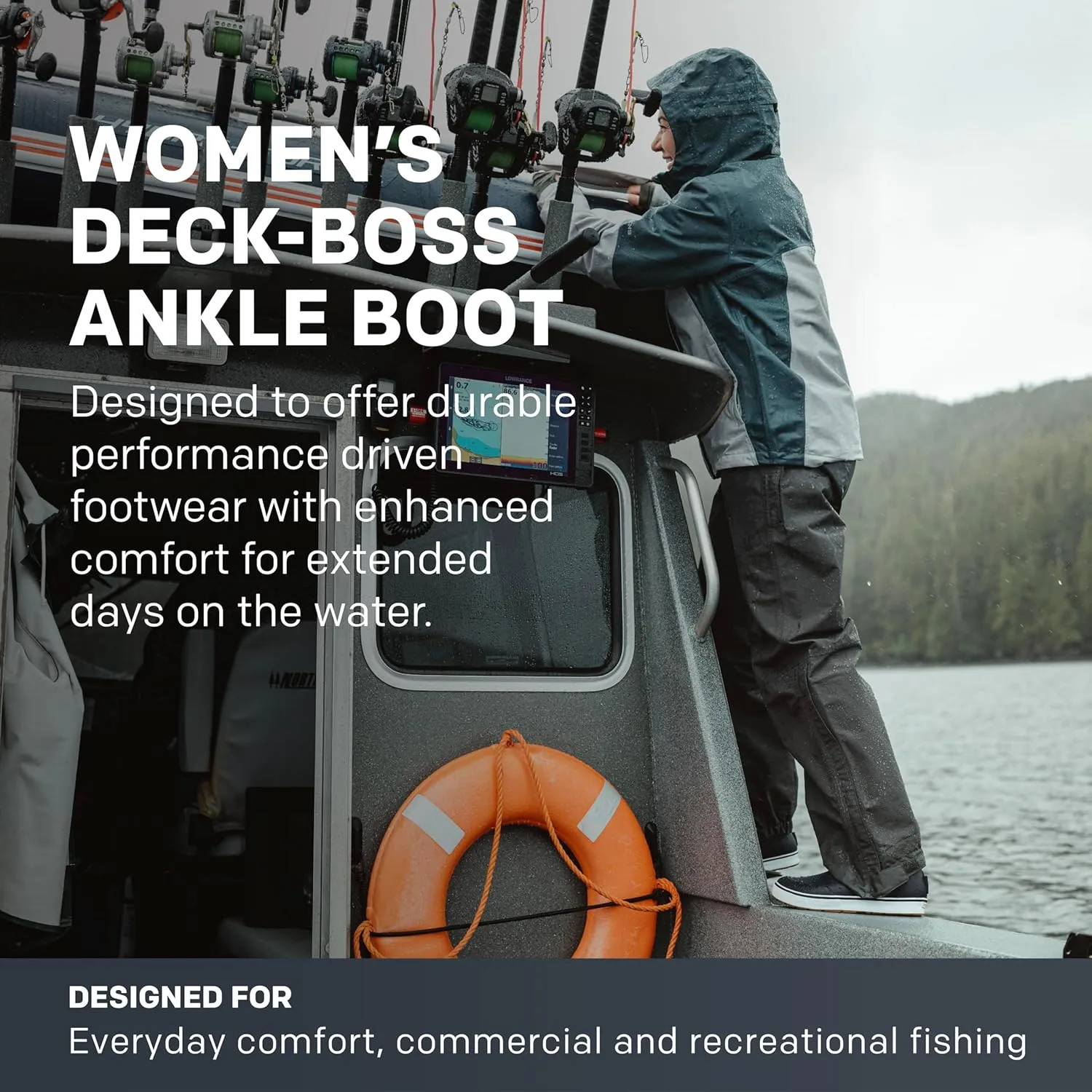 Grundens Women’s DECK-BOSS Ankle Boot