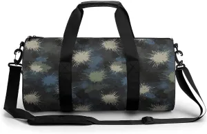 Gym Bag 17in for Men Women, Waterproof Foldable Sports Organizer, Durable Workout Travel Duffle Bag, Color Burst Spray-18