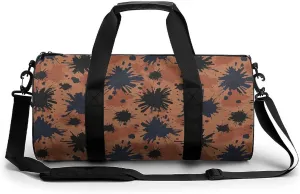 Gym Bag 17in for Men Women, Waterproof Foldable Sports Organizer, Durable Workout Travel Duffle Bag, Color Burst Spray-33
