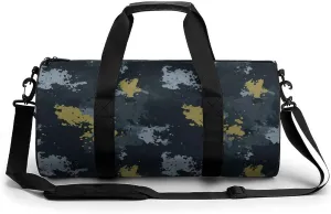 Gym Bag 17in for Men Women, Waterproof Foldable Sports Organizer, Durable Workout Travel Duffle Bag, Energetic Spray Effect-362