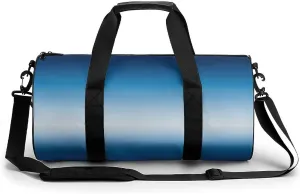 Gym Bag 17in for Men Women, Waterproof Foldable Sports Organizer, Durable Workout Travel Duffle Bag, Soft Horizon Gradient-990