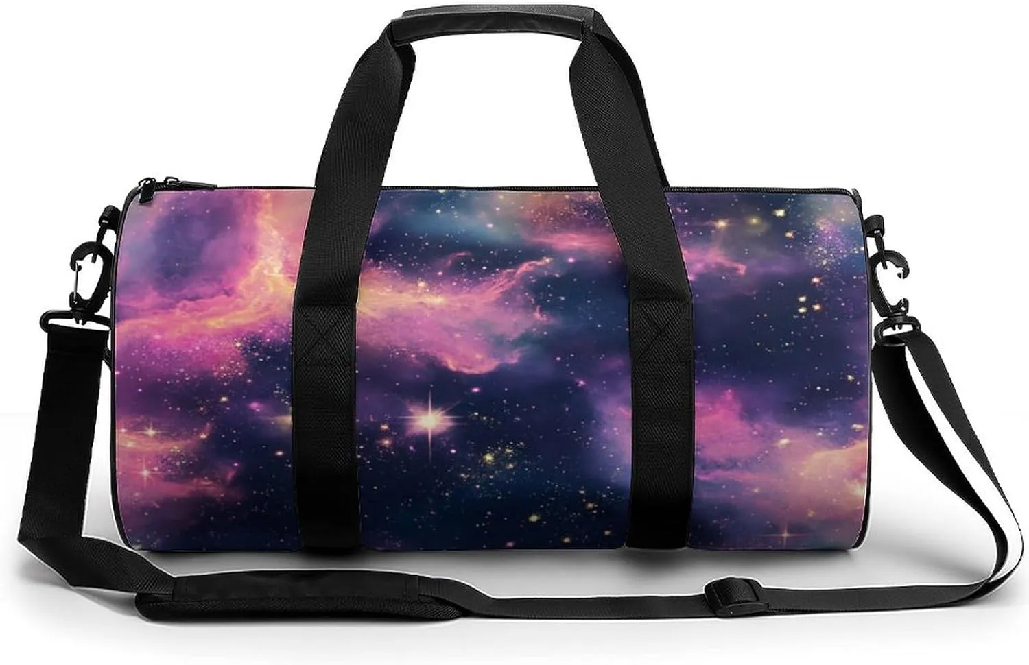 Gym Bag 17in for Men Women, Waterproof Foldable Sports Organizer, Durable Workout Travel Duffle Bag, Stellar Essence-82