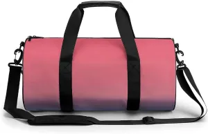 Gym Bag 17in for Men Women, Waterproof Foldable Sports Organizer, Durable Workout Travel Duffle Bag, Twilight Horizon Gradient-1348