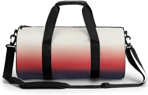 Gym Bag 17in for Men Women, Waterproof Foldable Sports Organizer, Durable Workout Travel Duffle Bag, Warm Horizon Blend-1580