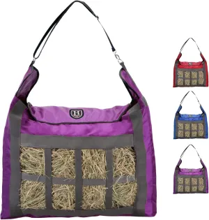 Harrison Howard Premium Durable Slow Feed Horse Hay Bags Oxford Cloth Heavy Duty Large Capacity Horse Feeding Bag-Regal Purple