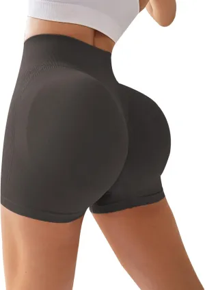 High Waisted Biker Shorts for Women Women Short Workout Shorts Back Scrunch Butt High Waisted Gym Yoga Bottom Tummy