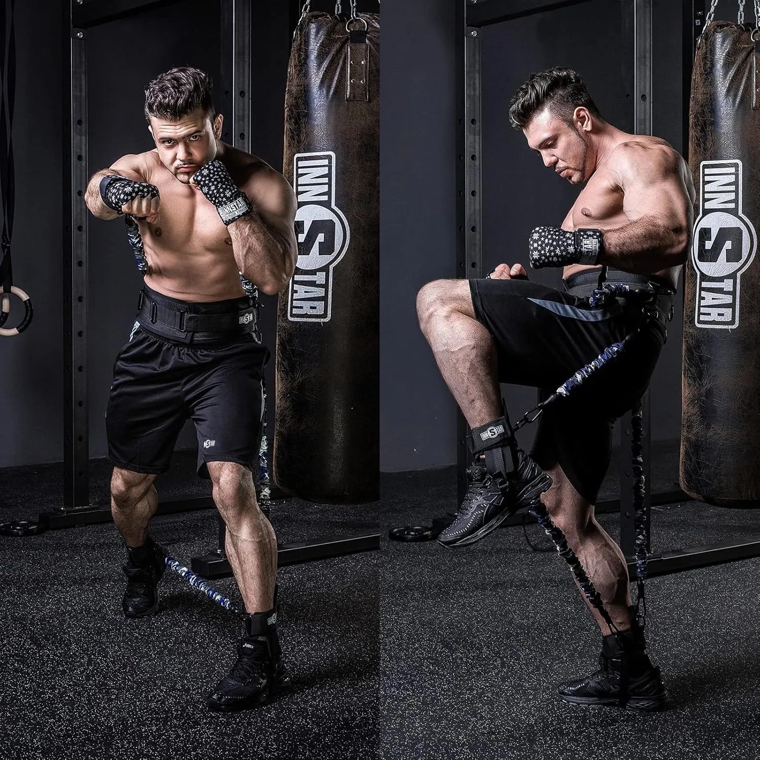 INNSTAR Vertical Jump Trainer Leg Strength Resistance Bands Set for Basketball Triple Jump Football Volleyball Training Provide of Customized Services